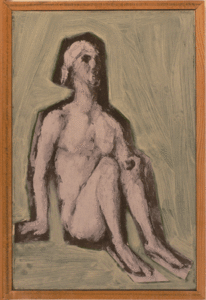 Job, avec… Cézanne, 2006 4 des 18 variations toutes uniques selon des impressions en sérigraphie sur divers supports, toutes remontées et remaniées par l’artiste format 30/40 environ.