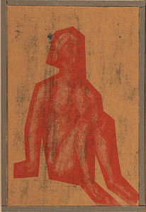 Job, avec… Cézanne, 2006 4 des 18 variations toutes uniques selon des impressions en sérigraphie sur divers supports, toutes remontées et remaniées par l’artiste format 30/40 environ.