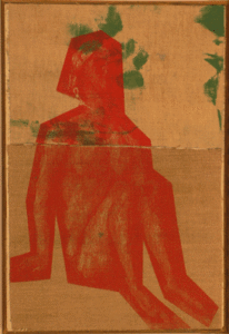 Job, avec… Cézanne, 2006 4 des 18 variations toutes uniques selon des impressions en sérigraphie sur divers supports, toutes remontées et remaniées par l’artiste format 30/40 environ.