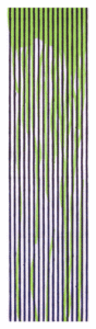 Poggendorf Clearing, 2001 15 variations uniques, format 200/50 cm.