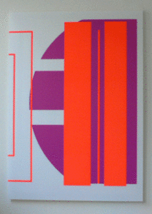 Villes, 2005 Sérigraphie originale, Triptyque sur Priplak, 2 formats 65,5/72,5 cm. et 1 format 65,5/65 cm. 5 exemplaires signés et numérotés, 1 exemplaire Bibliothèque Nationale. Ci contre: vue du triptyque à la FIAC