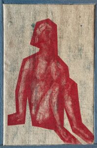 Job, avec… Cézanne, 2006 18 variations toutes uniques selon des impressions en sérigraphie sur divers supports, toutes remontées et remaniées par l’artiste, format 30/40 environ.