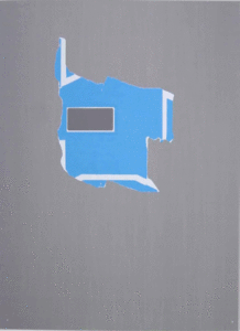 Hommage aux Stella, 2000 Triptyque réalisé sur zinc prépatiné s'inscrivant dans la pratique de Pierre Buraglio quant à la réutilisation des matériaux du quotidien, ici, des enveloppes déchirées, Format 55/75 cm. 24 exemplaires signés et numérotés, 1 exemplaire Bibliothèque Nationale.