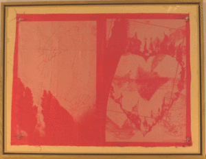Jef Gravis, Satinette, 2006 œuvre unique réalisée en sérigraphie, vendue encadrée, format 60/78 cm.