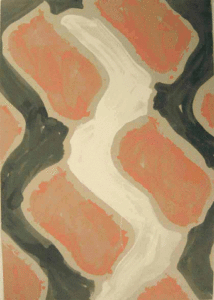 Sans titre, 2003 Sérigraphie originale sur carton gris, format 70/100 cm. 60 exemplaires signés et numérotés, 1 exemplaire Bibliothèque Nationale.