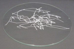 Mémoire du vent, 2009 Cinq variations en 3 exemplaires, sérigraphie sur verre. Format : 30 m de diamètre.